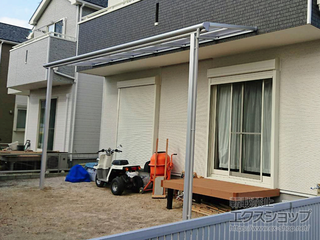 福岡県福津市ののテラス屋根 ヴェクターテラス F型 テラスタイプ 単体 積雪〜20cm対応 施工例