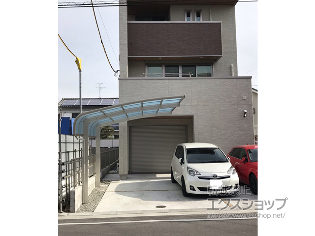 兵庫県西宮市ののカーポート レイナキャップポートグラン　積雪〜20cm対応 施工例