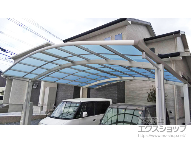 福岡県北九州市ののカーポート レイナツインポートグラン 積雪〜20cm対応 施工例