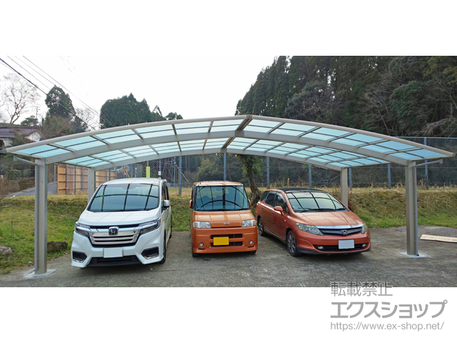 宮崎県宮崎市ののカーポート レイナトリプルポートグラン　積雪〜20cm対応 施工例
