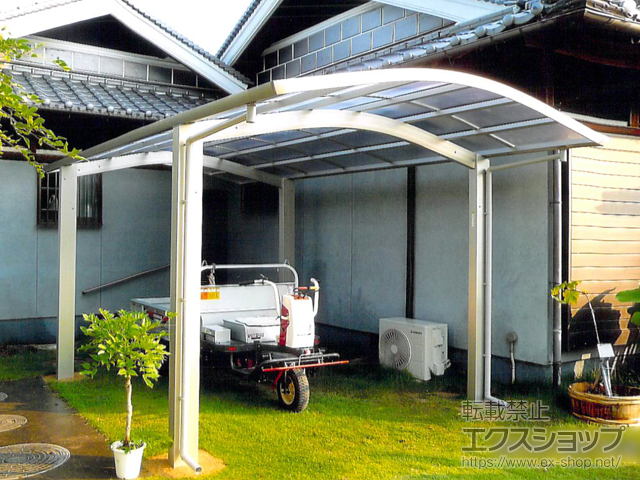 岡山県岡山市ののカーポート レイナワンポートグランZ　積雪〜20cm対応 施工例
