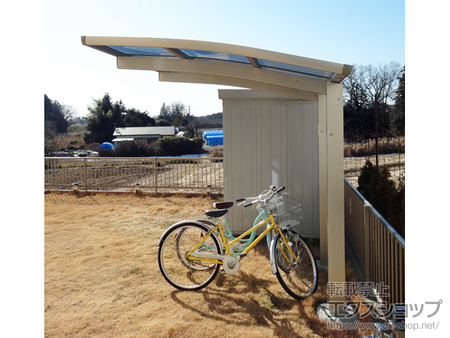 茨城県小美玉市ののサイクルポート・駐輪場 レイナポートグランミニ 積雪〜20cm対応 施工例