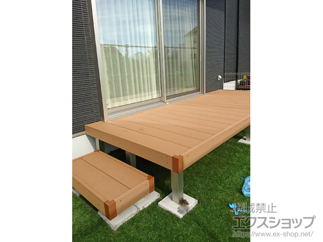 千葉県千葉市ののウッドデッキ リウッドデッキ 200 施工例