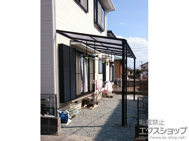 静岡県沼津市ののテラス屋根 ヴェクターテラス F型 テラスタイプ 単体 積雪〜20cm対応 施工例