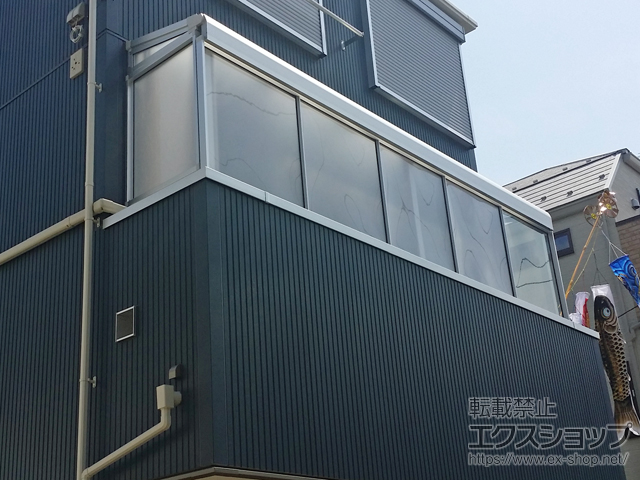 神奈川県川崎市ののバルコニー・ベランダ屋根 スピーネ F型 屋根タイプ 単体 積雪〜20cm対応 施工例