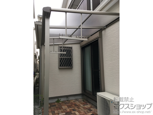 大阪府堺市ののテラス屋根 ヴェクターテラス F型 テラスタイプ 単体 積雪〜20cm対応 施工例