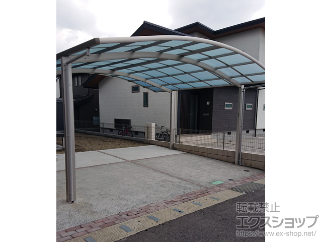 長崎県諫早市ののカーポート レイナツインポートグラン　積雪〜20cm対応 施工例