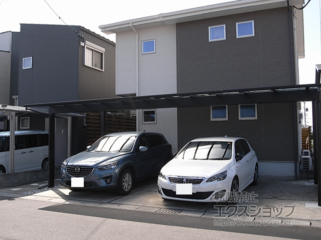 宮崎県宮崎市ののカーポート エフルージュ トリプル 積雪〜20cm対応 施工例