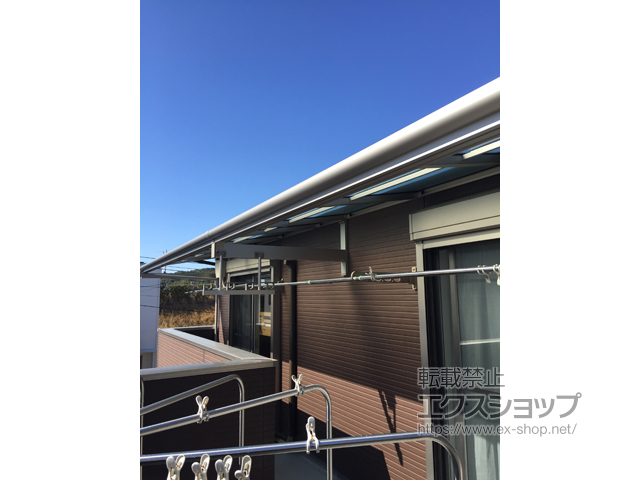 宮崎県宮崎市ののバルコニー・ベランダ屋根 ヴェクターテラス F型 ルーフタイプ 連棟 積雪〜20cm対応 施工例