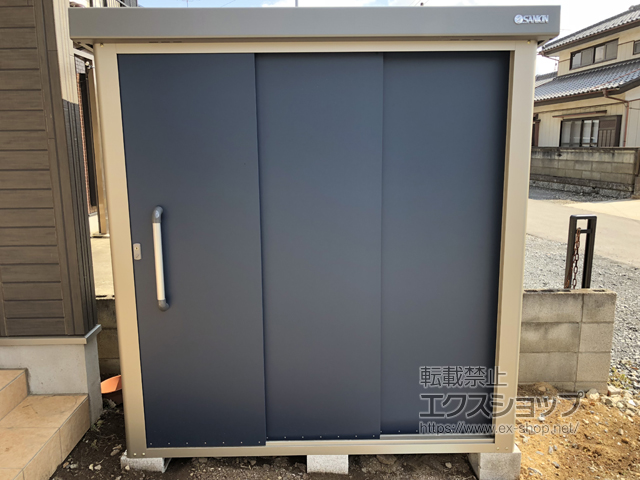 茨城県坂東市のの物置・屋外倉庫 エスケーエイト SK8-50 一般型 1800×800×1940 SK8-50-SB 施工例