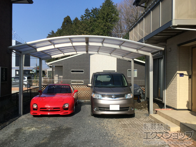 栃木県宇都宮市ののカーポート レイナツインポートグラン　積雪〜20cm対応 施工例