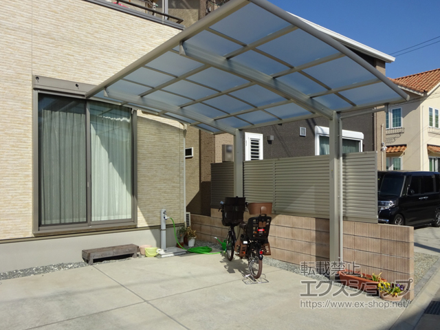 兵庫県加古川市ののカーポート レイナポートグラン　積雪〜20cm対応 施工例