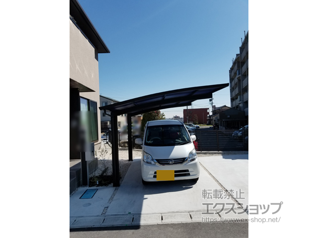 愛知県半田市ののカーポート プレシオスポート 積雪〜20cm対応 施工例