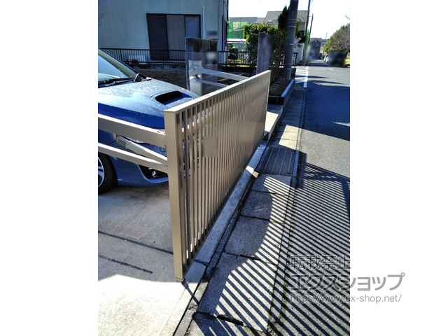 千葉県野田市ののカーゲート オーバードアS2型 手動式 施工例