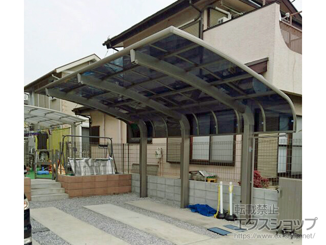 東京都八王子市のLIXIL リクシル（トステム）のカーポート テールポートシグマIII 1500 積雪〜50cm対応 施工例