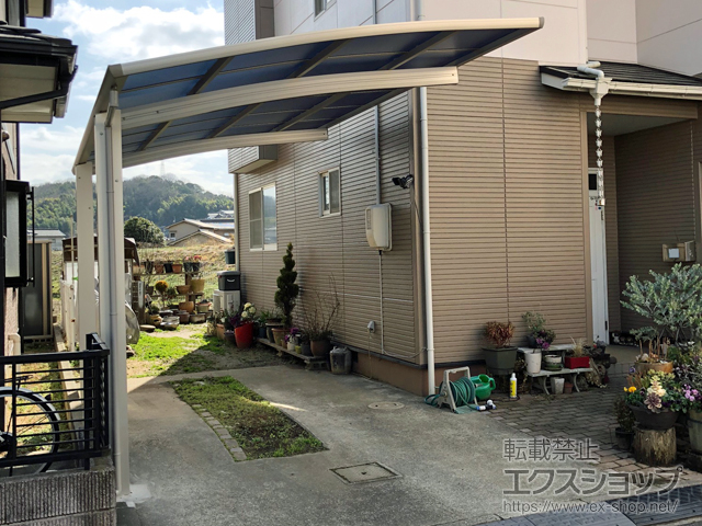 広島県福山市ののカーポート プレシオスポート 積雪〜20cm対応 施工例