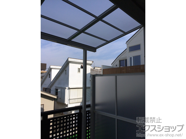 東京都大田区ののバルコニー・ベランダ屋根 スピーネ F型 屋根タイプ 単体 積雪〜20cm対応 施工例