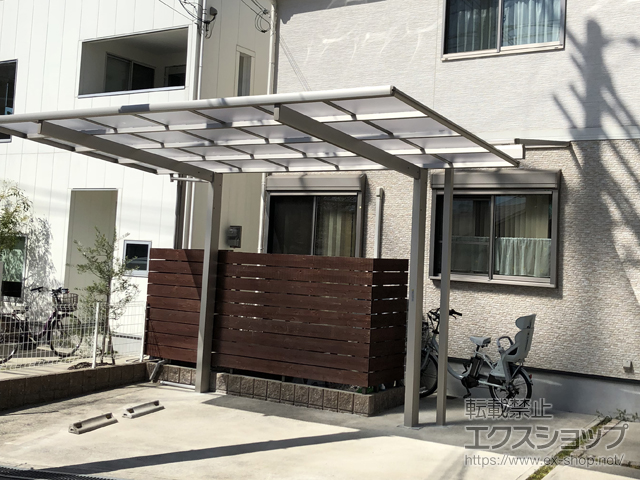 大阪府東大阪市ののカーポート エフルージュグラン　積雪〜20cm対応 施工例