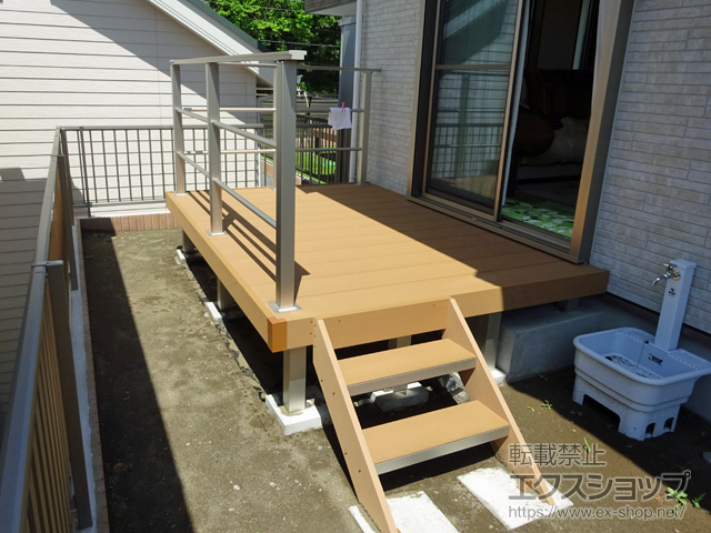 神奈川県藤沢市ののウッドデッキ リウッドデッキ 200 施工例