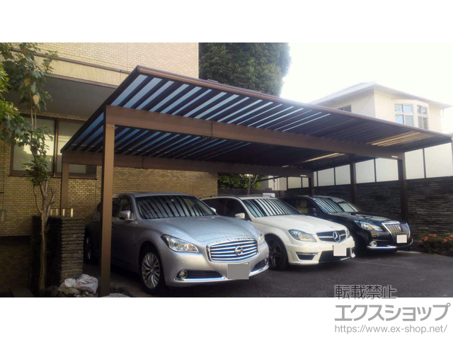 東京都港区ののカーポート エフルージュ トリプル50 積雪〜50cm対応 施工例