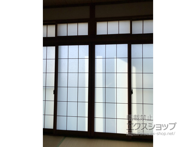 鹿児島県霧島市のの二重窓（内窓） インプラス ダストバリア仕様 引違い窓 4枚建 アルミレール枠仕様 施工例