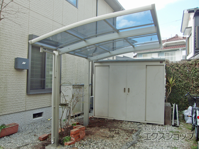 埼玉県蓮田市ののサイクルポート・駐輪場 プレシオスポート ミニ 積雪〜20cm対応 施工例