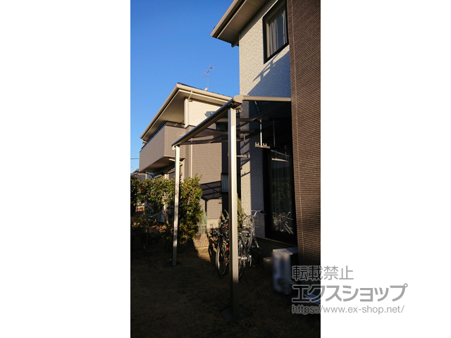 茨城県那珂市ののテラス屋根 ヴェクターテラス F型 テラスタイプ 単体 積雪〜20cm対応 施工例