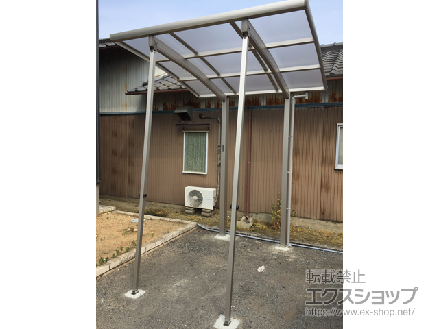 徳島県吉野川市ののサイクルポート・駐輪場 レイナポートグランミニ 積雪〜20cm対応 施工例