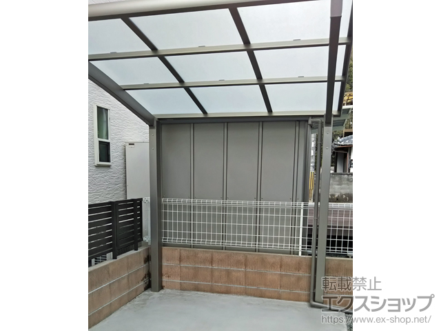 兵庫県相生市ののサイクルポート・駐輪場 ネスカRミニ (ラウンドスタイル) 積雪〜20cm対応 施工例