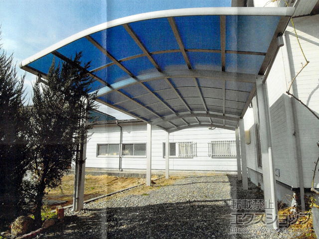 長野県駒ヶ根市ののカーポート レイナワンポートグラン 延長　積雪〜20cm対応 施工例