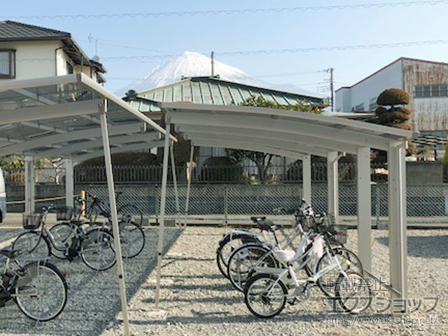 静岡県富士宮市ののカーポート プレシオスポート 縦連棟 積雪〜20cm対応 施工例