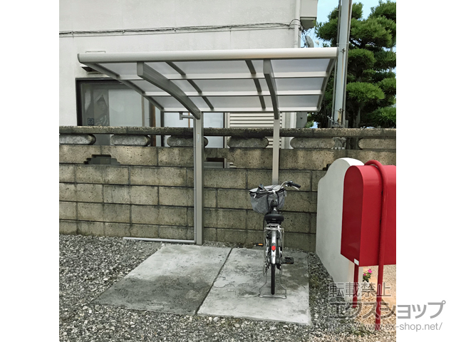 滋賀県大津市ののサイクルポート・駐輪場 レイナポートグランミニ 積雪〜20cm対応 施工例