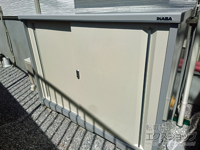 神奈川県横浜市のの物置・屋外倉庫 シンプリー 一般型 1740×615×1303 MJX-176C-P-FW 施工例