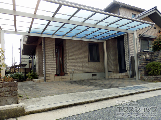 兵庫県加古川市ののカーポート エフルージュ ツイン 積雪〜20cm対応 施工例