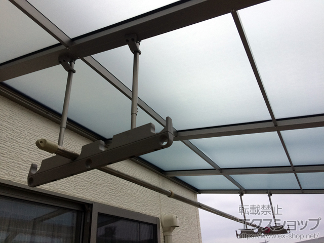 千葉県松戸市ののバルコニー・ベランダ屋根 スピーネ R型 屋根タイプ 単体 積雪〜20cm対応 施工例