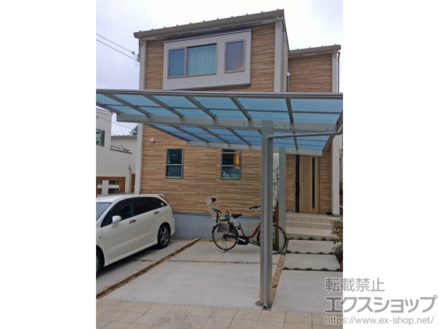 千葉県松戸市ののカーポート エフルージュ プラス　積雪〜20cm対応 施工例