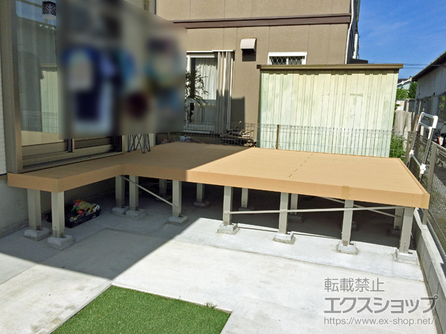 埼玉県久喜市ののウッドデッキ リウッドデッキ 200 施工例