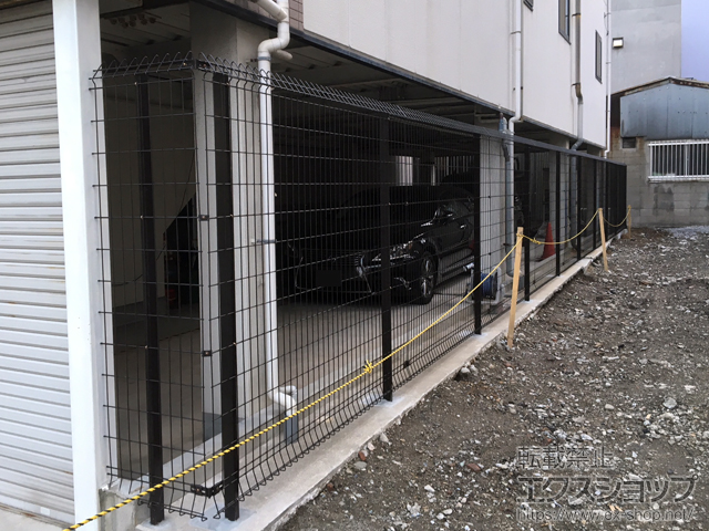 大阪府大阪市ののフェンス・柵 メッシュフェンス G10 自由柱 施工例