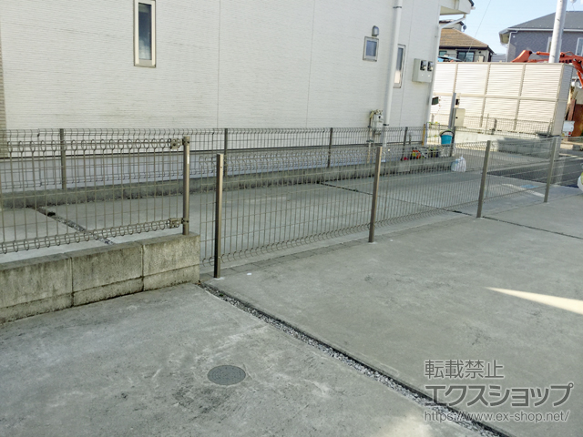 東京都八王子市ののフェンス・柵 ハイグリッドフェンスN8型 フリーポールタイプ 施工例