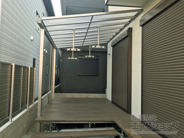 兵庫県明石市ののテラス屋根 ヴェクターテラス F型 テラスタイプ 単体 積雪〜20cm対応 施工例