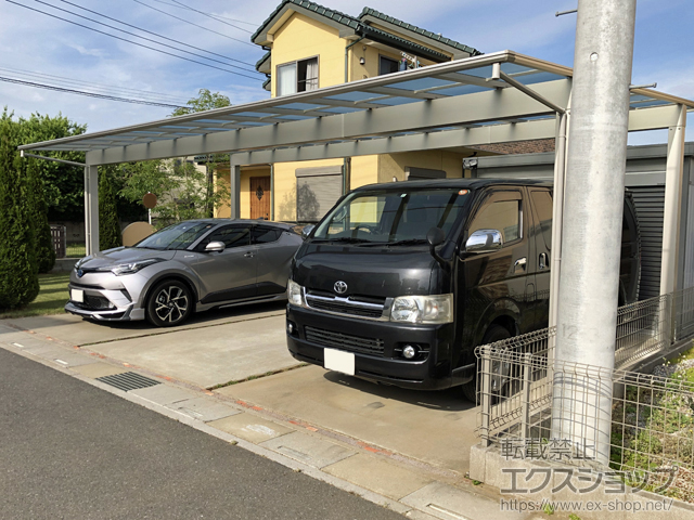 埼玉県春日部市ののカーポート エフルージュ トリプル 積雪〜20cm対応 施工例