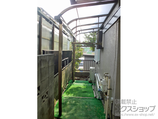 千葉県我孫子市ののテラス屋根 スピーネ R型 テラスタイプ 単体 積雪〜20cm対応 施工例