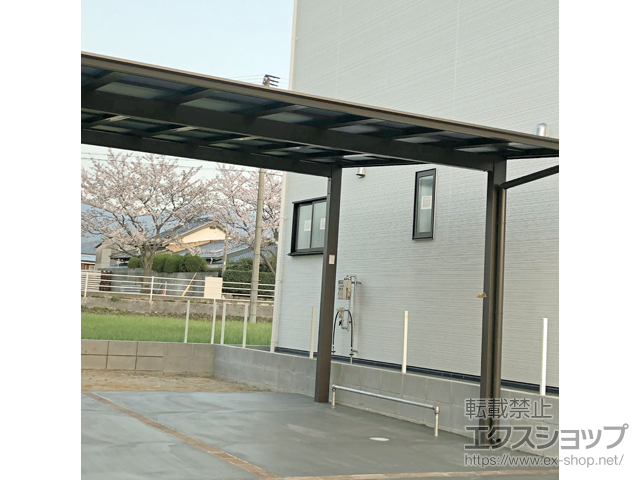 佐賀県唐津市ののカーポート ソリッドポート ワイド 積雪〜20cm対応 施工例