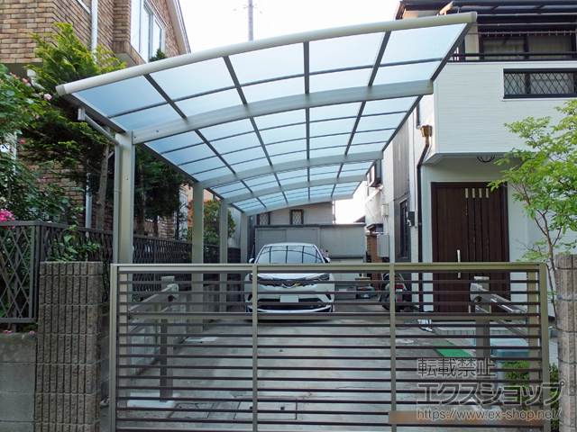 東京都町田市ののカーポート レイナポートグラン 縦連棟　積雪〜20cm対応 施工例