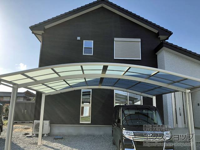 佐賀県杵島郡白石町ののカーポート レイナツインポートグラン　積雪〜20cm対応 施工例