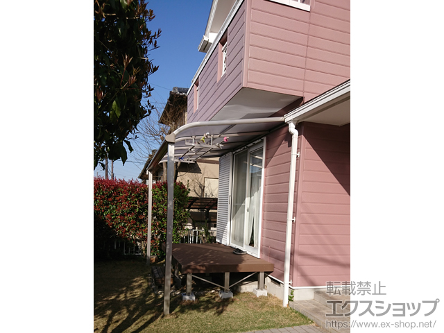 三重県松阪市ののテラス屋根 ヴェクターテラス R型 テラスタイプ 単体 積雪〜20cm対応 施工例