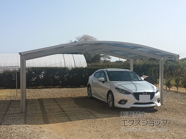茨城県鹿嶋市ののカーポート プレシオスポート ワイド 積雪〜20cm対応 施工例