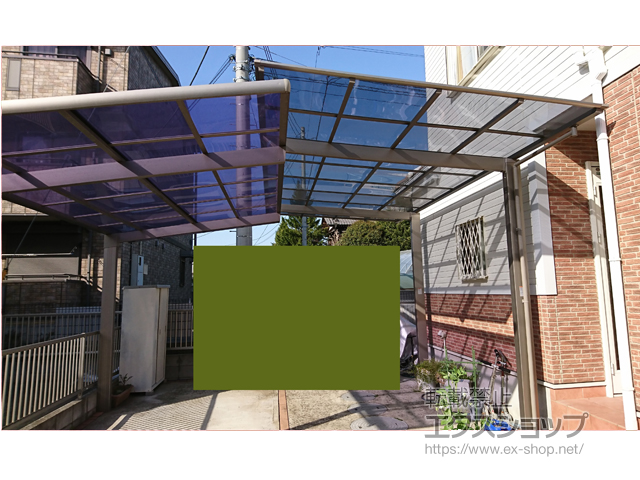 千葉県松戸市ののカーポート ネスカF (フラットスタイル) 積雪〜20cm対応 施工例