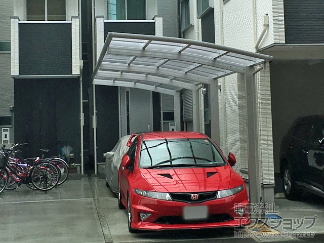 神奈川県川崎市ののカーポート レイナポートグラン 縦連棟　積雪〜20cm対応 施工例