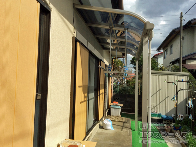 千葉県君津市ののテラス屋根 プレシオステラス R型 テラスタイプ 単体 積雪〜20cm対応 施工例